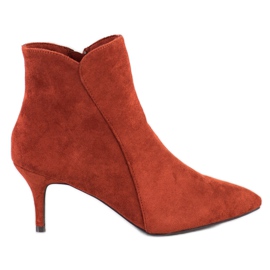 Kylie Mokkanahkakengät korkealla korolla ruskea oranssi