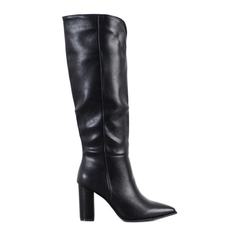 Seastar Tyylikkäät saappaat Eco -nahkaa musta