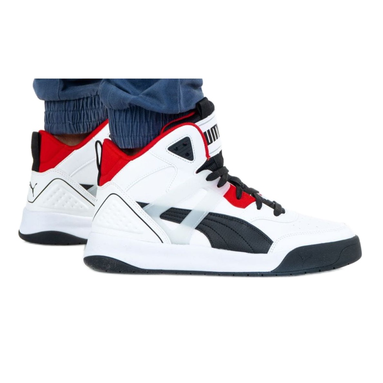 Puma Backcourt Mid M 374139 01 valkoinen musta
