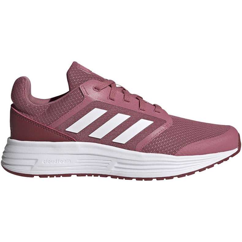 Naisten juoksukengät adidas Galaxy 5 burgundy FW6124 valkoinen punainen