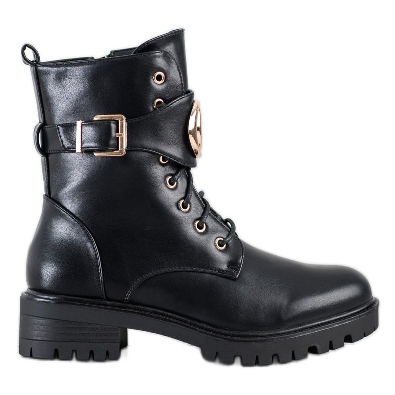 SHELOVET Työntekijät kultaisella koristeella musta