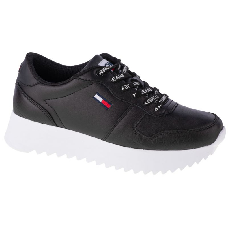 Tommy Hilfiger High Cleated Leather W EN0EN01120-BDS -kengät musta