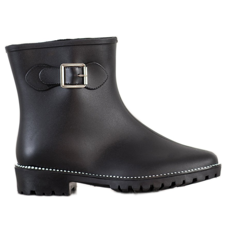 SHELOVET Galoshes kuutio zirkonia musta