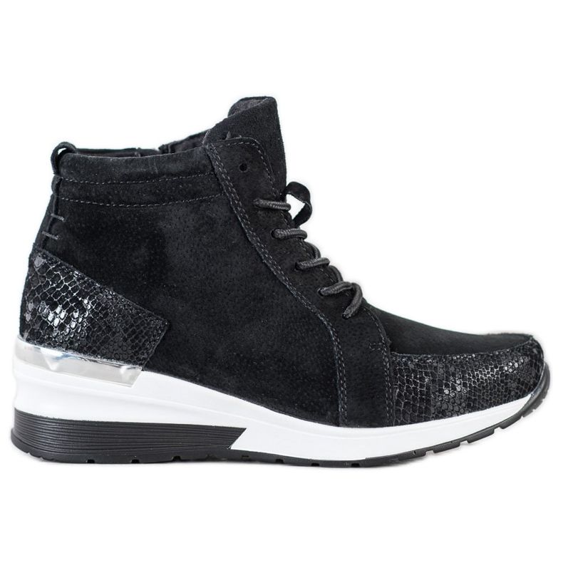 Filippo Nahkaiset nahkasaappaat musta