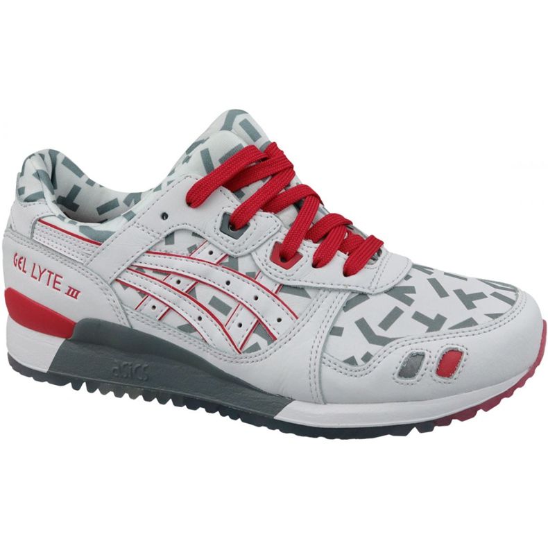 Asics Gel-Lyte III U 1191A251-100 valkoinen punainen harmaa