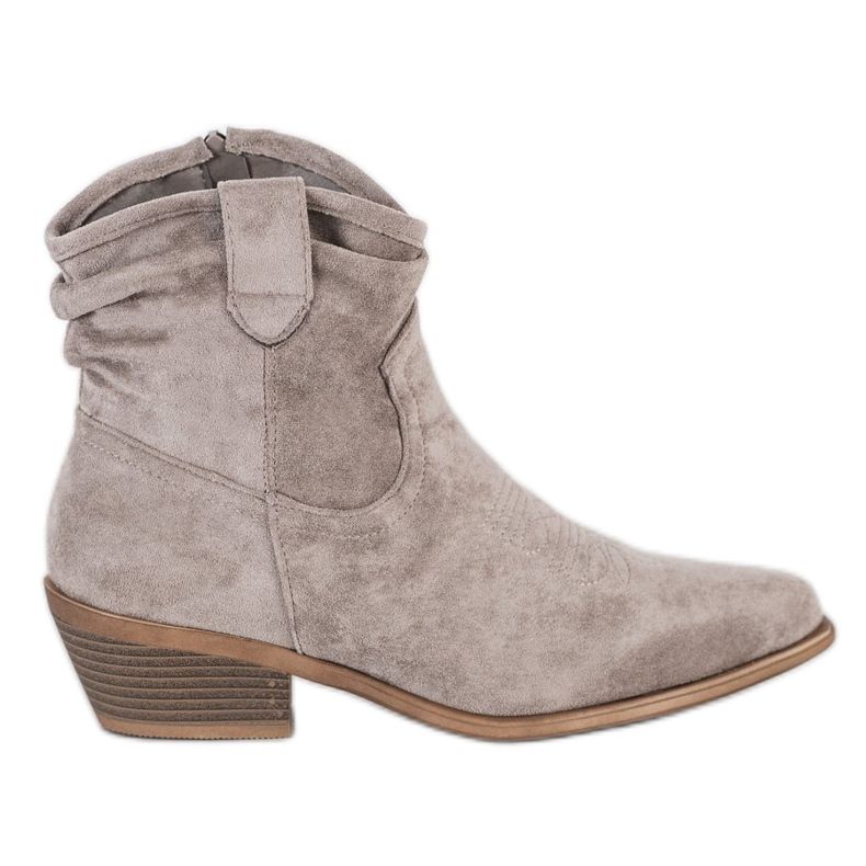 Cm Paris Mokkanahkaiset cowboy -saappaat beige