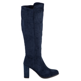 Sabatina Suede Navy Blue saappaat tummansininen