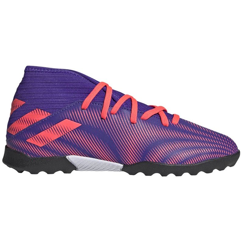 Jalkapallokengät adidas Nemeziz.3 Tf Junior violetti-vaaleanpunainen EH0576 monivärinen