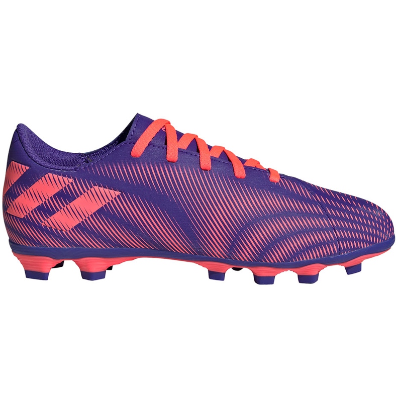 Jalkapallokengät adidas Nemeziz.4 FxG Junior violetti-vaaleanpunainen EH0585