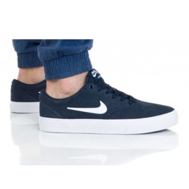 Nike Sb Charge Suede M CT3463-401 kenkä valkoinen tummansininen