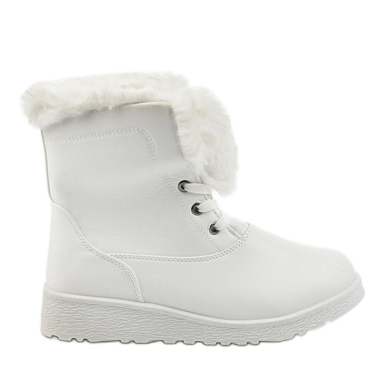 Valkoiset eristetyt saappaat Inalethilta valkoinen