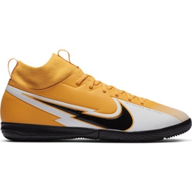 Nike Mercurial Superfly 7 Academy Ic Jr AT8135 801 jalkapallokengät keltainen vihreä