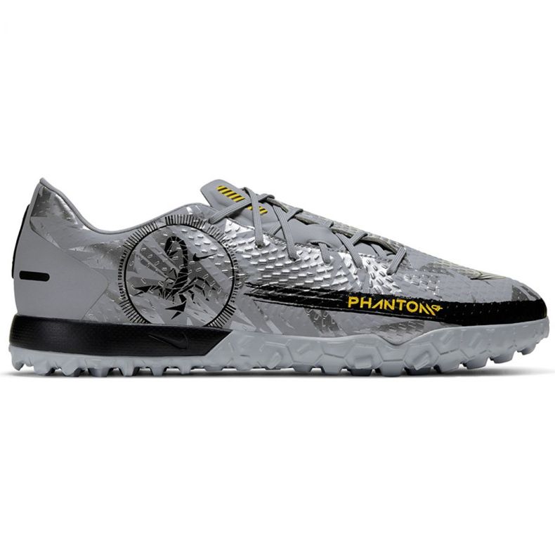 Nike Phantom Gt Scorpion Academy Dynamic Fit Tf DA2263 001 jalkapallokengät harmaa musta