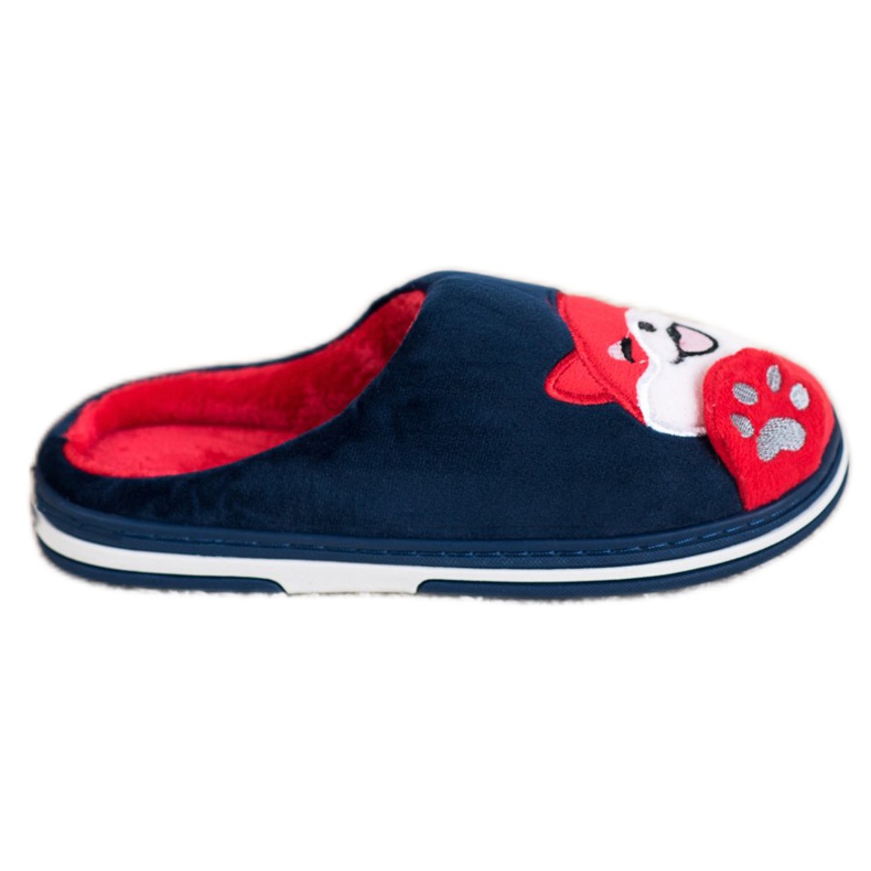 Bona Tervetuloa kotiin tossut valkoinen punainen laivastonsininen