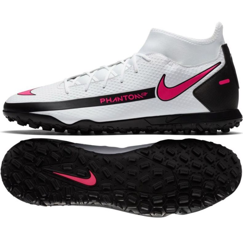 Nike Phantom Gt Club Df Tf CW6670 160 jalkapallokenkä valkoinen monivärinen
