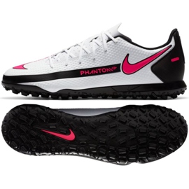 Nike Phantom Gt Club Tf M CK8469 160 jalkapallokenkä valkoinen monivärinen