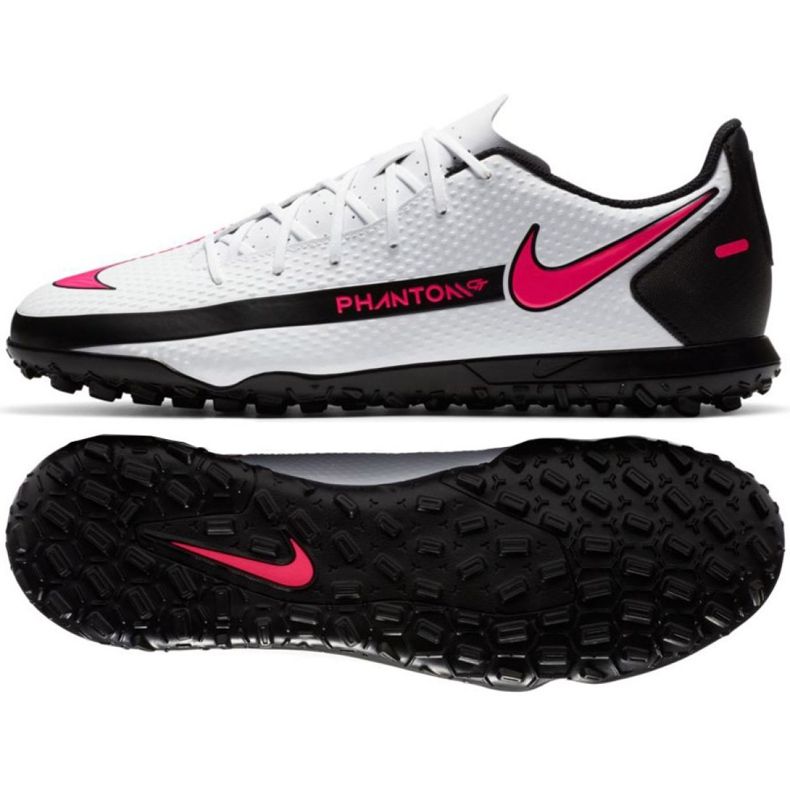 Nike Phantom Gt Club Tf M CK8469 160 jalkapallokenkä valkoinen monivärinen
