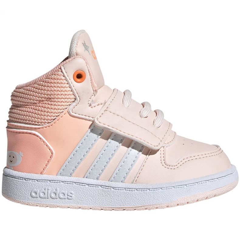 Adidas Hoops Mid Jr FW4924 kengät vaaleanpunainen