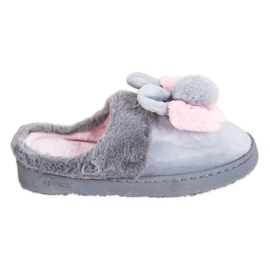 Bona Harmaat tossut vaurioilla vaaleanpunainen