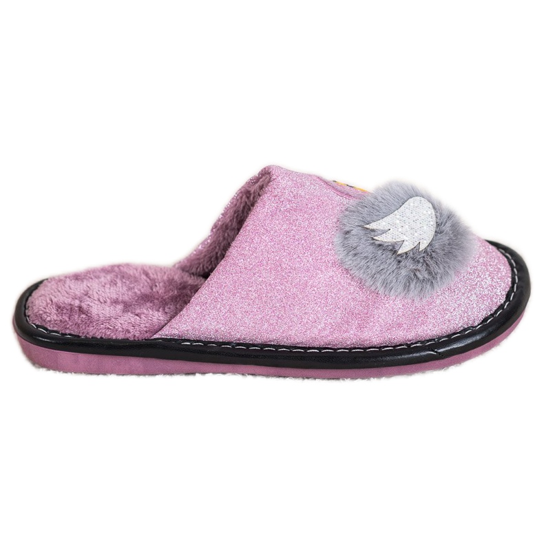 Bona Tyylikkäät tossut sovelluksella violetti hopea harmaa