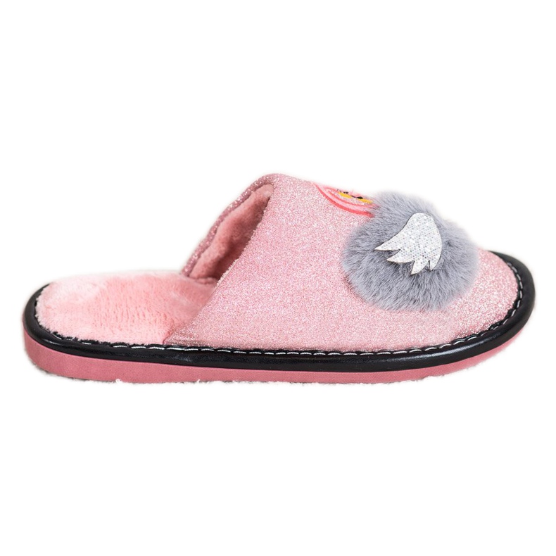 Bona Tyylikkäät tossut sovelluksella vaaleanpunainen