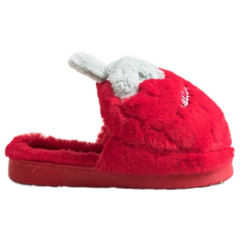 Bona Mansikka -tossut punainen harmaa