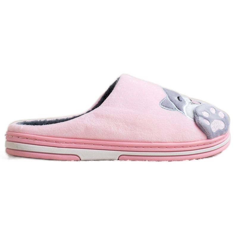 Bona Tervetuloa kotiin tossut vaaleanpunainen harmaa