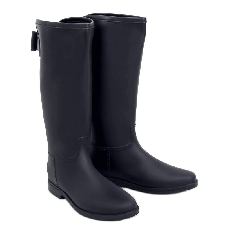 Musta naisten galoshes musta D58 musta