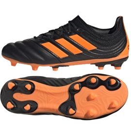 Adidas Copa 20.1 Fg Jr EH0887 jalkapallokengät oranssi, musta, oranssi musta