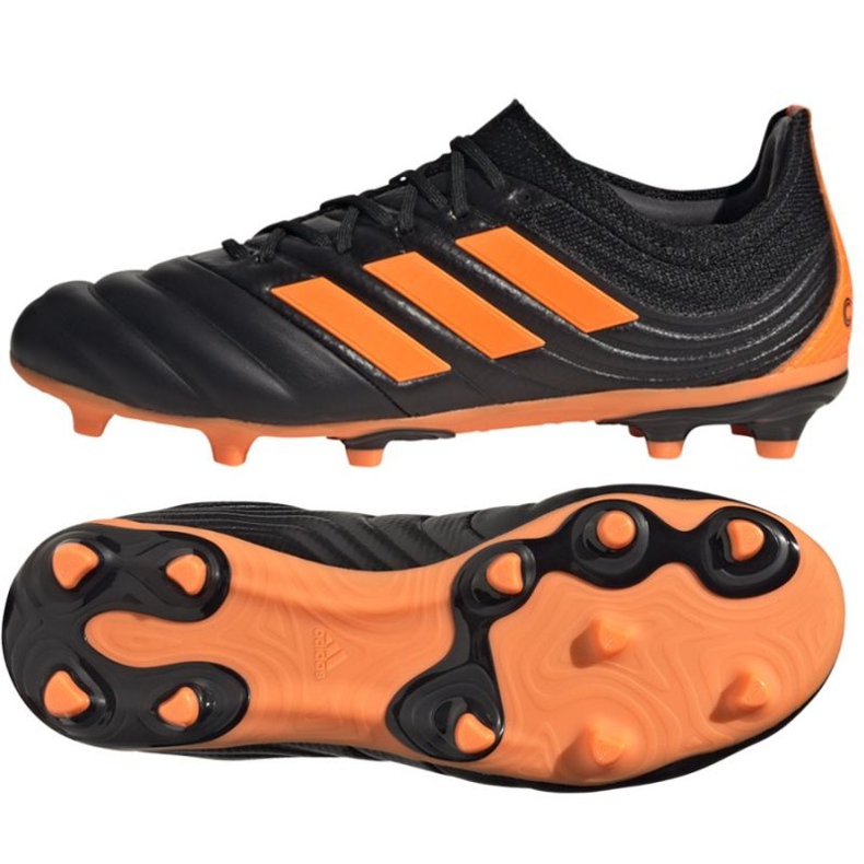 Adidas Copa 20.1 Fg Jr EH0887 jalkapallokengät oranssi, musta, oranssi musta