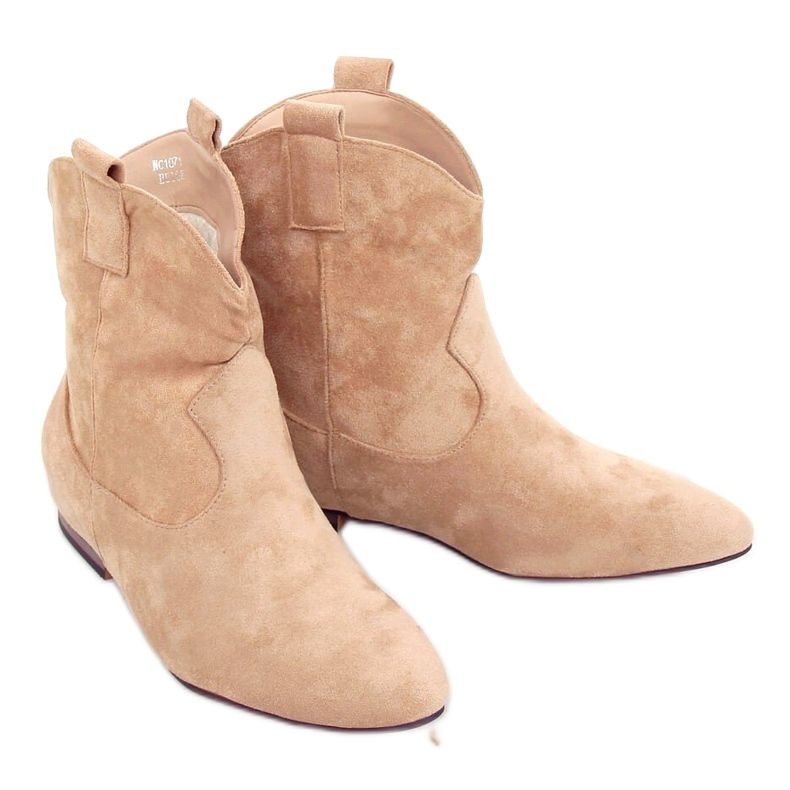 Naisten beige sashki -mokkanahka NC1071 Beige