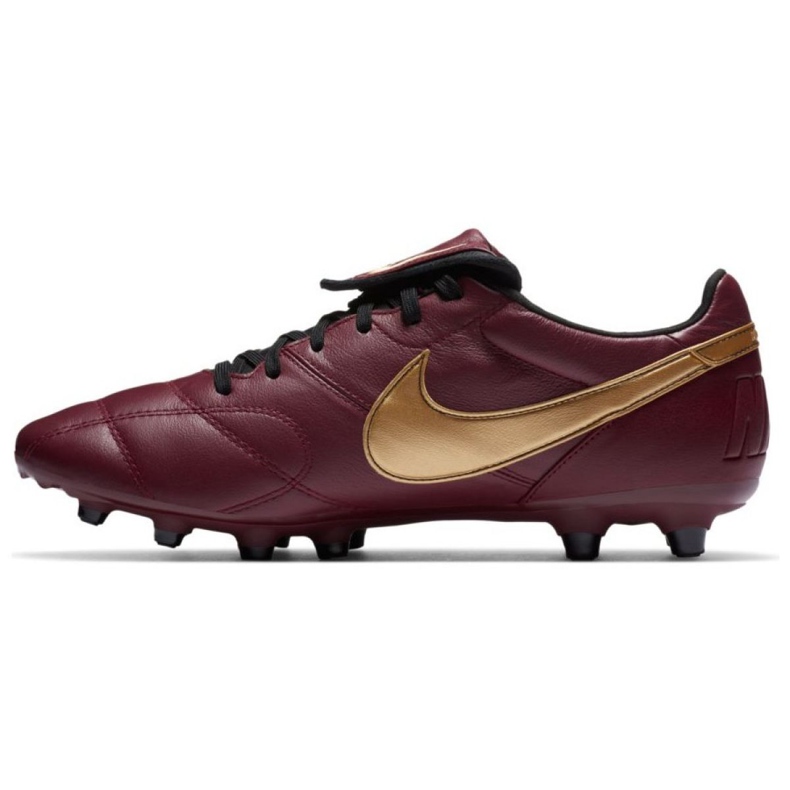 Nike Nike Premier Ii Fg M 917803 690 jalkapallokengät burgundia, kultaa punainen