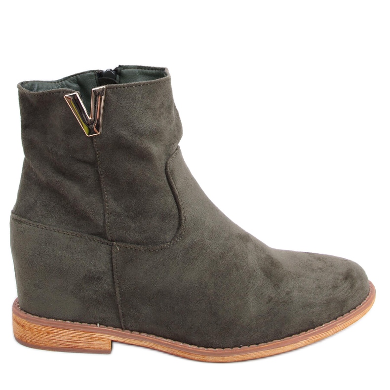 Vihreä ZT1013 Vihreät saappaat piilotetulla kiilalla