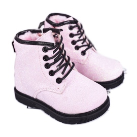 Lasten Brocade Lämmin Saappaat Trappers Pink Ariel pinkki