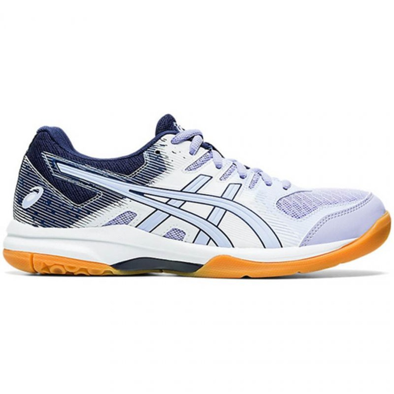 Asics Gel Rocket 9 W 1072A034 103 lentopallokengät tummansininen, valkoinen, violetti valkoinen