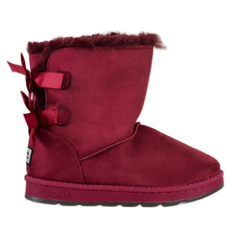 Bona Maroon Mukluki jousilla punainen
