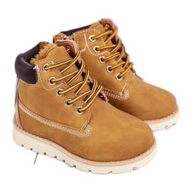 Lasten lämpimät saappaat Trappers Caramel Woody monivärinen keltainen