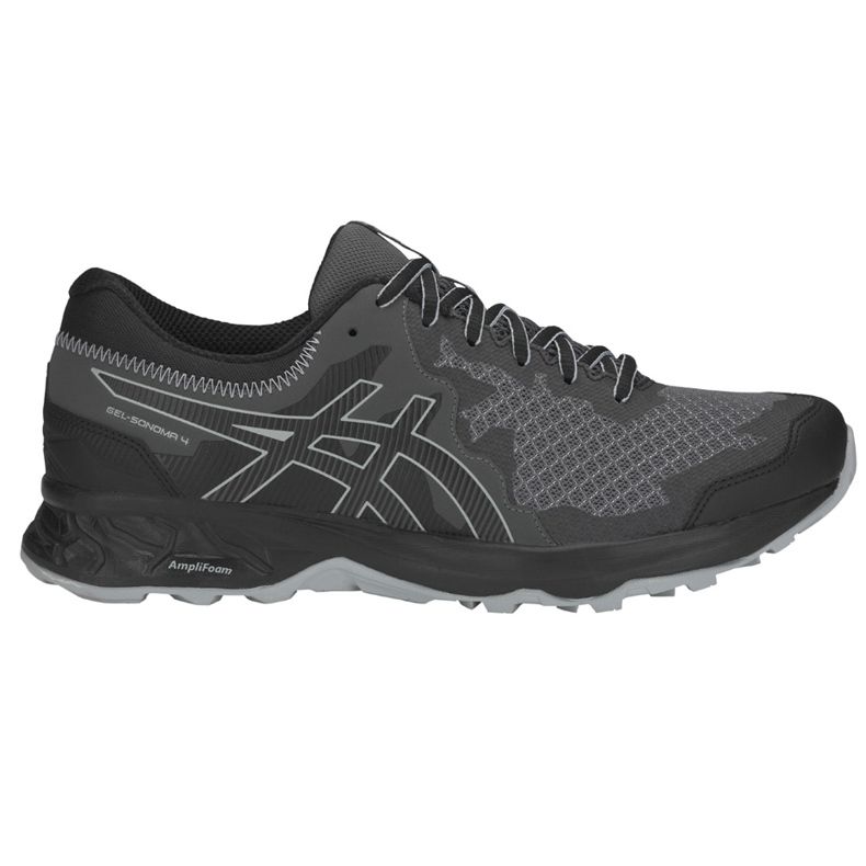 Asics Gel Sonoma 4 musta ja harmaa 1011A177 002 miesten juoksukengät
