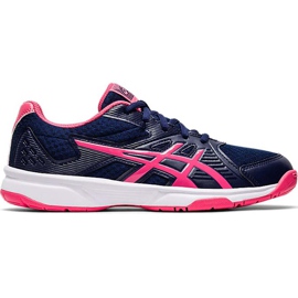 Asics Upcourt 3 naisten lentopallokengät, tummansininen-vaaleanpunainen 1072A012 407