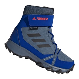 Adidas Terrex Snow Cf Cp Cw Jr G26579 kengät musta sininen harmaa