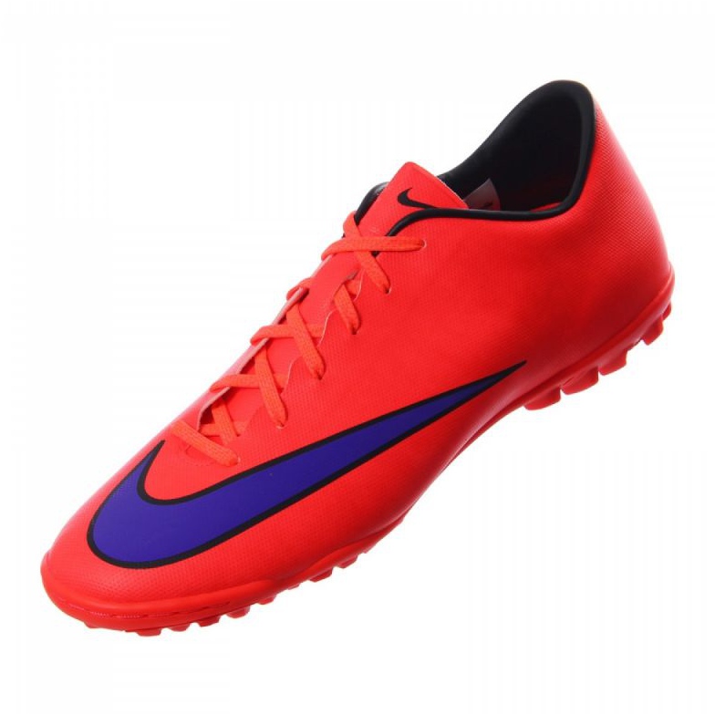 Nike Mercurial Victory V Tf M 651646-650 jalkapallokengät punainen appelsiinit ja punaiset