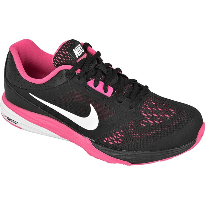 Nike Tri Fusion Run W 749176-001 juoksukenkä musta vaaleanpunainen