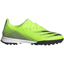 Adidas X Ghosted.3 Tf Jr EG8216 jalkapallokengät vihreä monivärinen