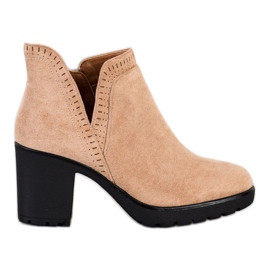 Bella Paris Mokkanaaput leikkauksella beige