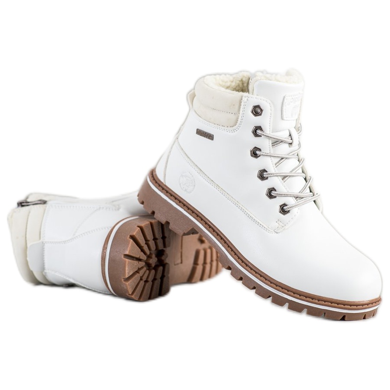 SANDIC Valkoiset ansastajat lampaannahkaa valkoinen