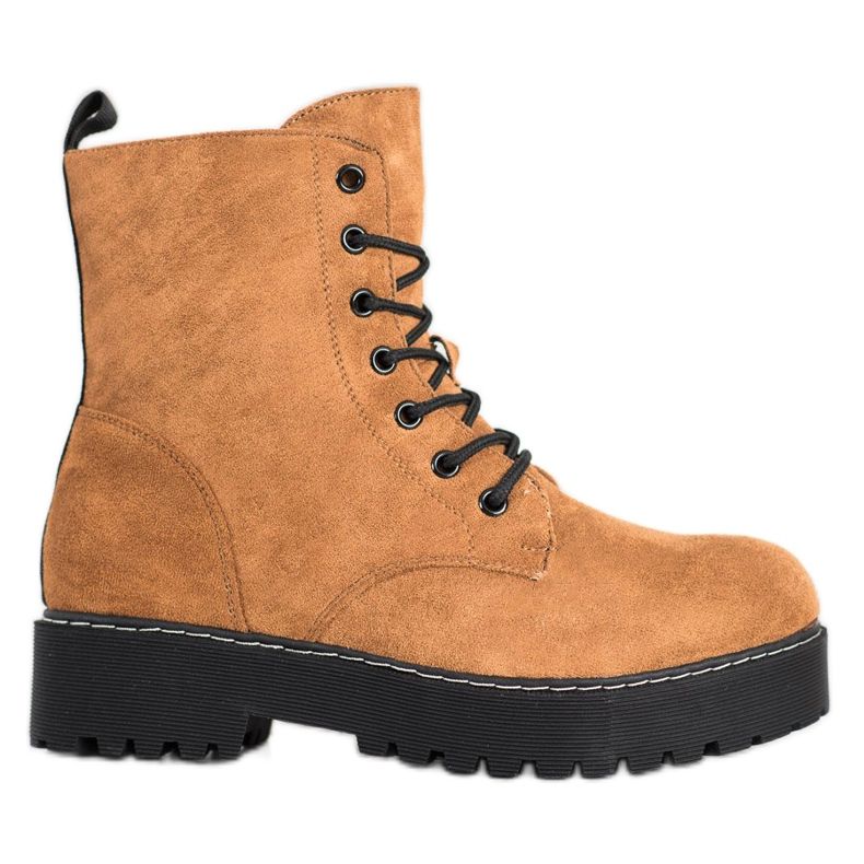 SHELOVET Suede Trappers alustalla ruskea