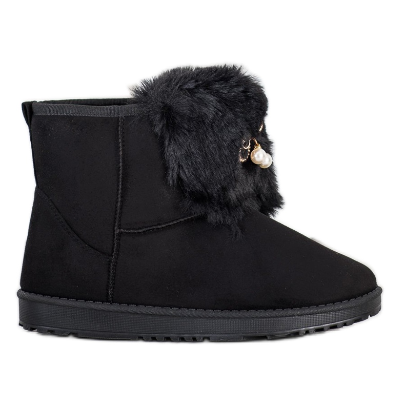 Queentina Lämmin Mukluki koristeineen musta