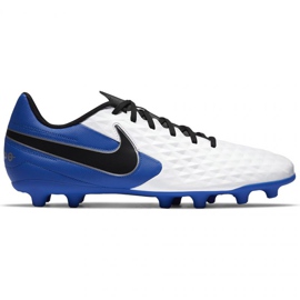 Nike Tiempo Legend 8 Club FG / MG M AT6107-104 jalkapallokengät , valkoinen, sininen valkoinen