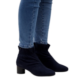 Tummansiniset mokkanahkakengät JM5512M -pylväässä laivastonsininen