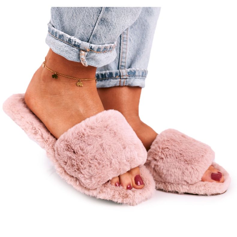 FJ1 Naisten tohvelit Fur Powder Cold Days beige